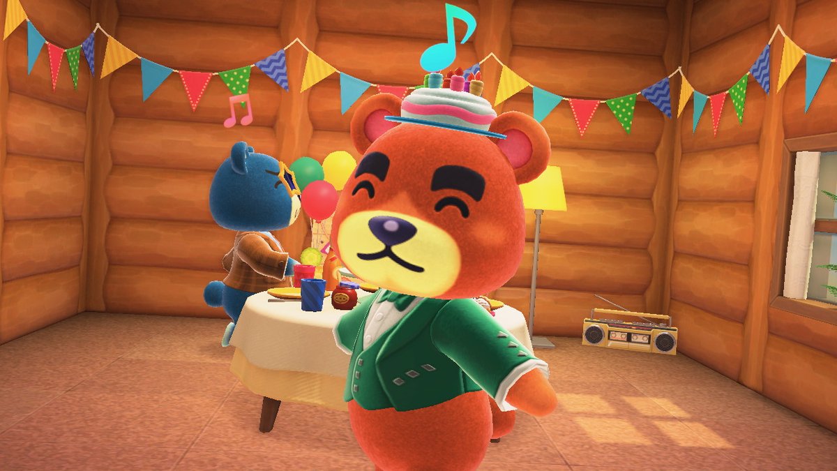 Goobert57's tweet photo. Happy Birthday Teddy! ♥ #AnimalCrossing #ACNH #NintendoSwitch https://t.co/EeJlLF2okh