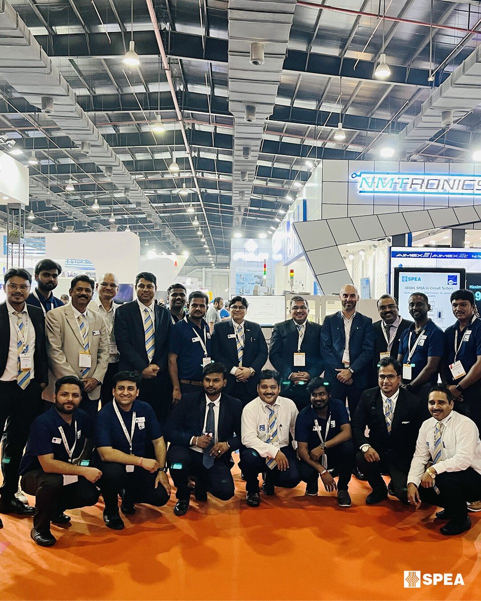 SPEA_Test's tweet image. SPEA is thankful for every visitor met during #Productronica India 2022 at booth #PC01. 
We hope you enjoyed the exhibition and look forward to seeing you all next year!

#IngegnoItalico 💡
#ProductronicaIndia2022