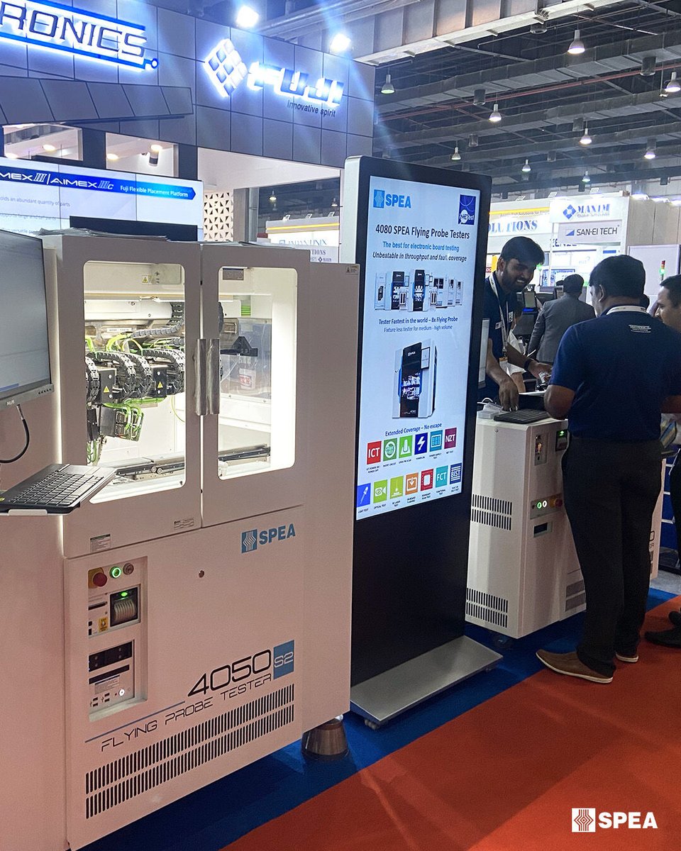 SPEA_Test's tweet image. SPEA is thankful for every visitor met during #Productronica India 2022 at booth #PC01. 
We hope you enjoyed the exhibition and look forward to seeing you all next year!

#IngegnoItalico 💡
#ProductronicaIndia2022
