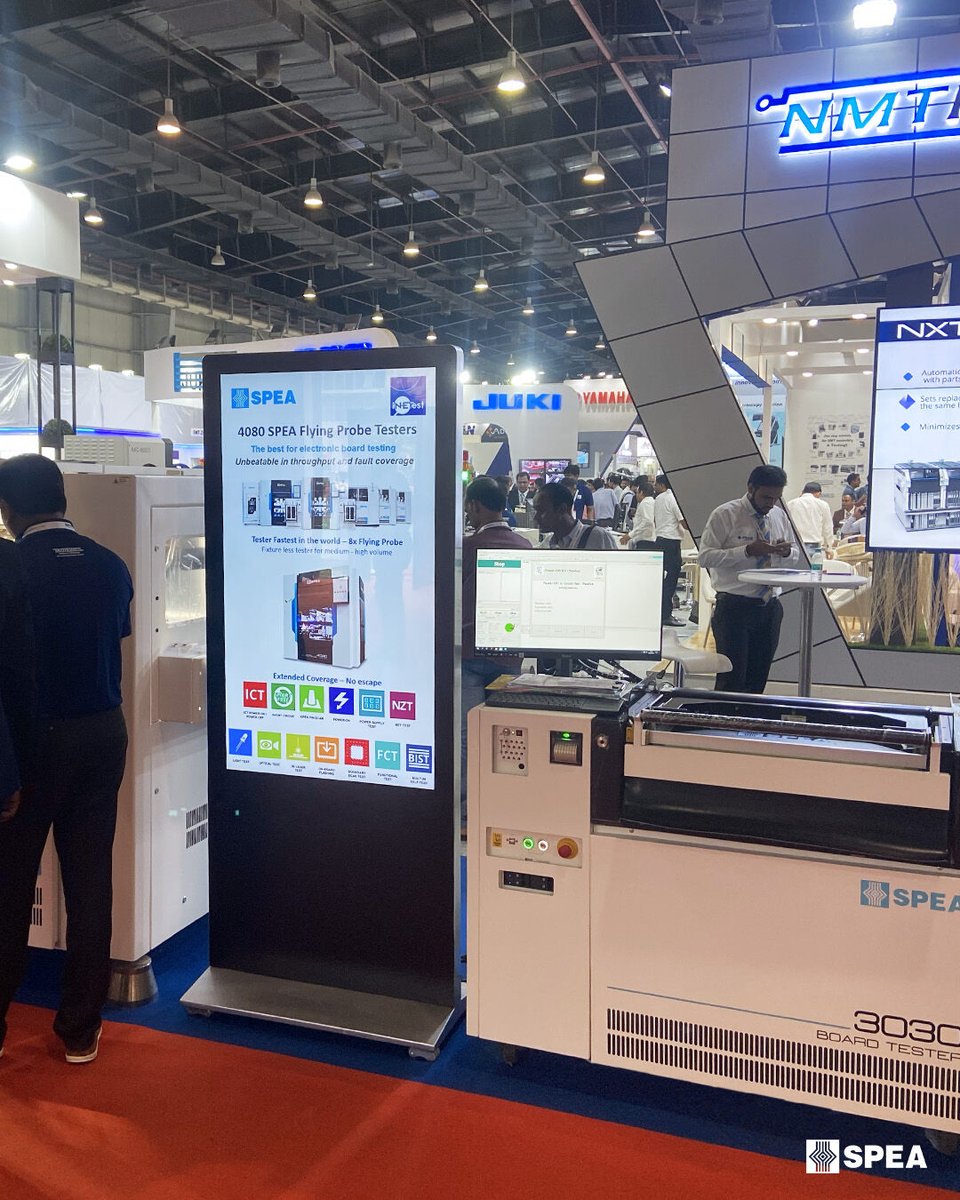 SPEA_Test's tweet image. SPEA is thankful for every visitor met during #Productronica India 2022 at booth #PC01. 
We hope you enjoyed the exhibition and look forward to seeing you all next year!

#IngegnoItalico 💡
#ProductronicaIndia2022