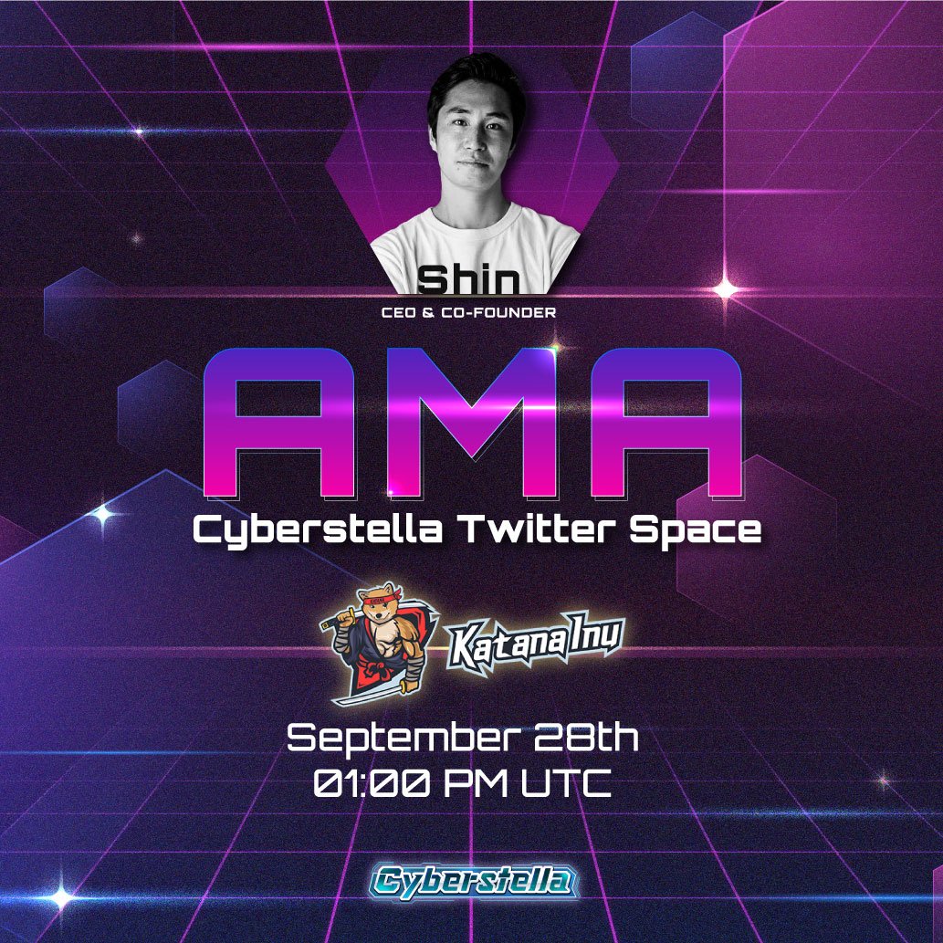 Set your ⏰ for our up and coming AMA with <a href="/katanainu/">Katana Inu</a> 🔥

Join us as we dive into our projects, long-term goals, and of course benefits of our latest partnership together 🎉

⏰: 3:00PM CET
📍: x.com/i/spaces/1rmGP…
🗓️:September 28th