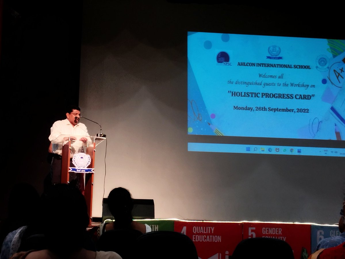P00JA_Singh's tweet photo. "#SarvaShiksha to #SamagraShiksha" Moving towards unlearning &amp; relearning development of #competencybased #360degree #multidimensional #HolisticProgressCard discussed in enriching session #CBSE #NEP #NPSC  #CBSEWorkshop @AhlconIntl @ashokkp @y_sanjay @ShandilyaPooja https://t.co/bflQ5HPii2