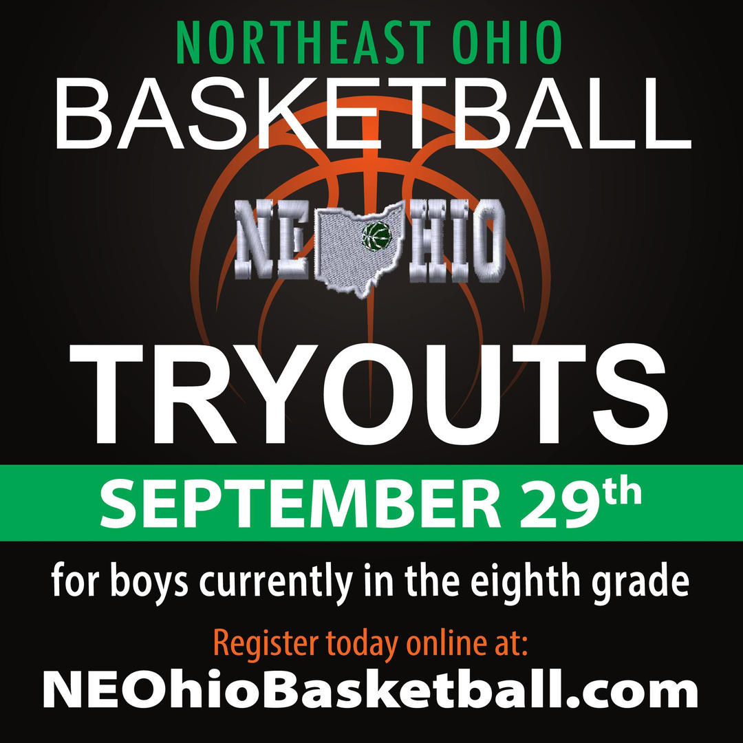 Northeast Ohio Basketball is holding tryouts for our Class of 2027 team on September 29th.
Go to neohiobasketball.com and click on the Registration/Tryouts menu to register. 
#basketball #medina #basketballtryouts