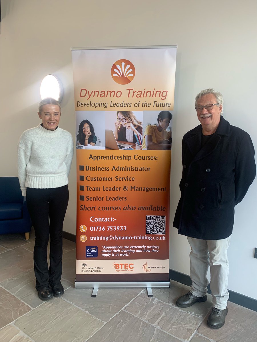dynamo_hc's tweet photo. A huge thank you to Bob Russell at GALLAGHER RUSSELL COMMUNICATIONS LIMITED for the amazing banner and flyer printing just in time for Cornwall Business Show 2022! Elise Wiggin 

 #business #thankyou #communications #printing #apprenticeships #cornwall https://t.co/513rqFCGRU