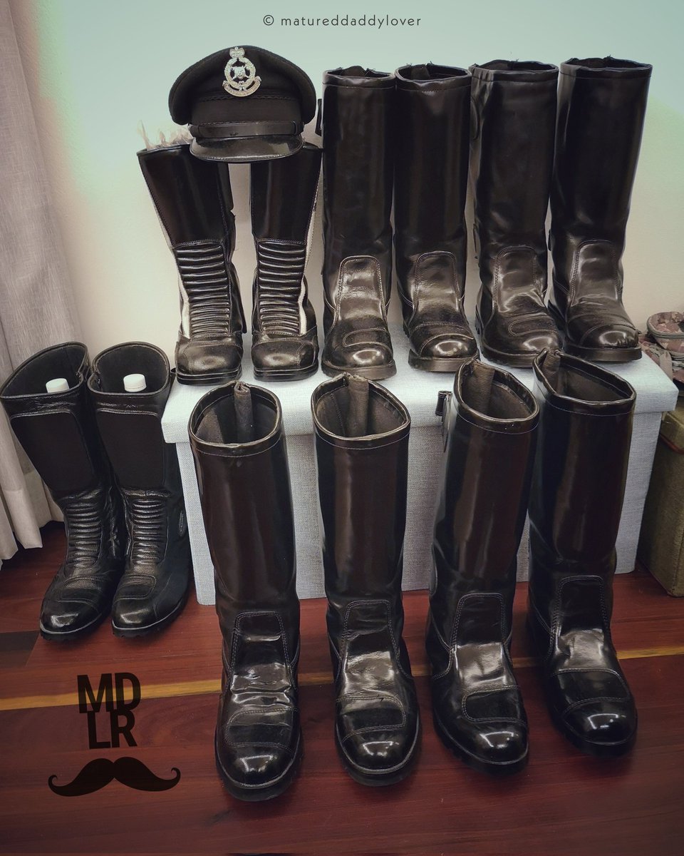 matureddaddylvr's tweet photo. Boots appreciation post. 👢👮♂️
#leatherboots #tallboots #bootblack #patrolboots #motorcycleboots #policeboots #copboots #uniformboots #ridingboots #dressboots #blackboots #bootslove #bootscollection #bootscollector #bootsaddict #bootslover #bootslife #menboots #bootsfetish https://t.co/MPDfCbxiL6
