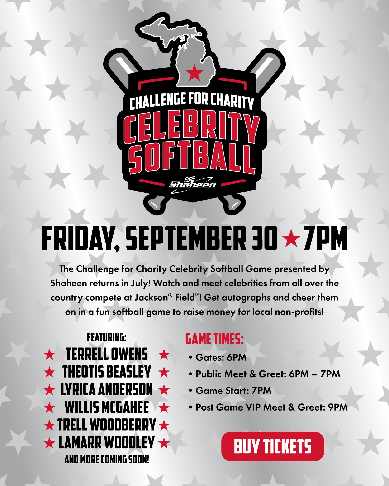 Lansing Lugnuts on Twitter "Challenge for Charity Celebrity Softball