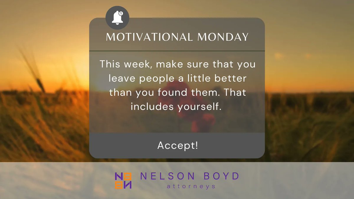 nelsonboydlaw's tweet photo. What can you do this week to improve things for next week?

#motivation #motivationquote #motivationalmonday #motivateme https://t.co/9PzD5VNKe5