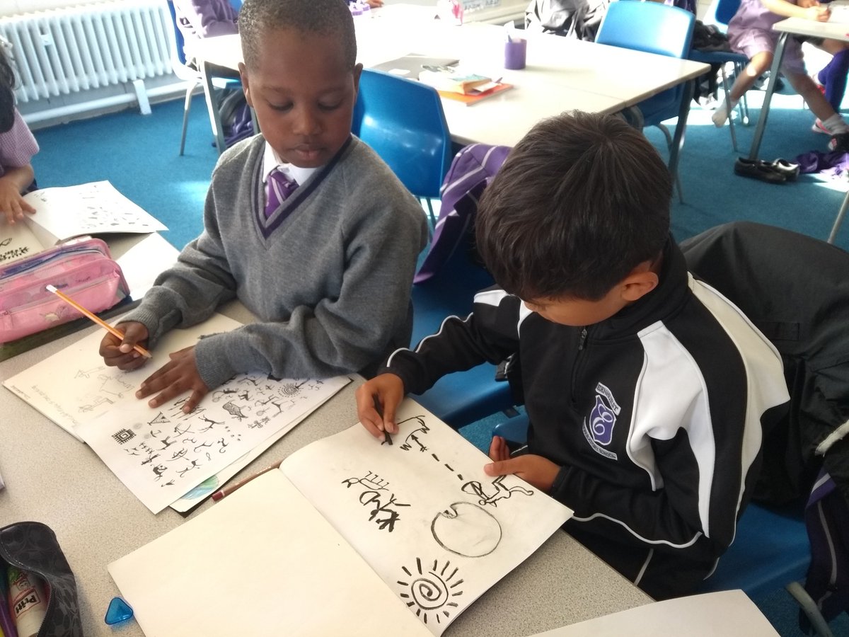 eco_eps's tweet photo. Prep 3 are becoming Stone Age artists. They are loving their cave art! #EPSInspire https://t.co/FVOIZbVgTu