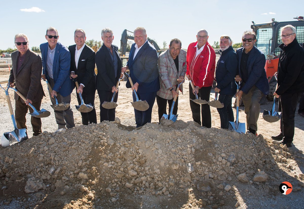 On Friday, with Premier Doug Ford (<a href="/fordnation/">Doug Ford</a>), we broke ground on a new head office and distribution centre for <a href="/LastmansBadBoy/">Lastman's Bad Boy</a> in Pickering, ON. This groundbreaking marks the first of many industrial developments for SmartCentres.
