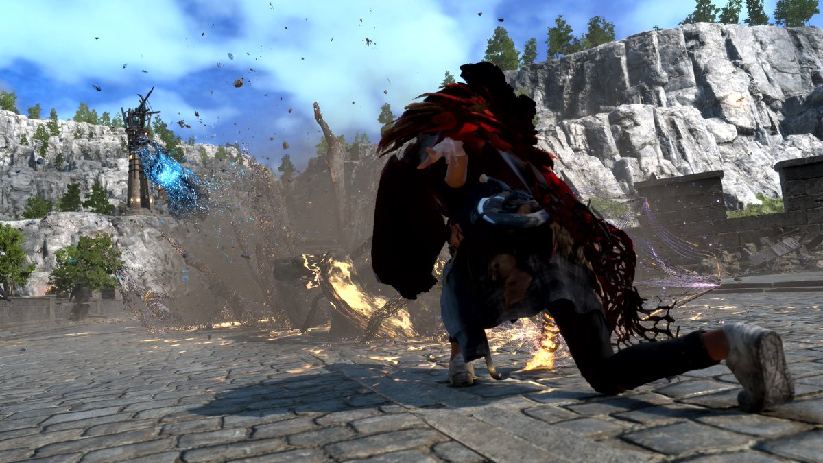 Forspoken's tweet photo. Armed with an arsenal of spells and magic-enhanced parkour, will you survive the perils of Athia? 💫

Find out in #Forspoken, coming to PS5 and PC on January 24, 2023. https://t.co/8QlrKjWGev