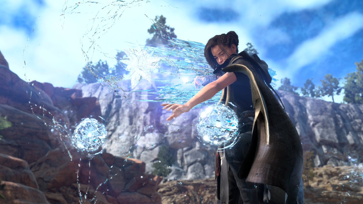 Forspoken's tweet photo. Armed with an arsenal of spells and magic-enhanced parkour, will you survive the perils of Athia? 💫

Find out in #Forspoken, coming to PS5 and PC on January 24, 2023. https://t.co/8QlrKjWGev