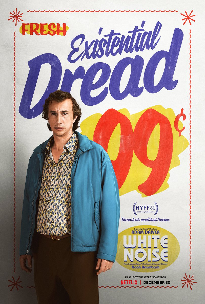 letterboxd's tweet photo. Tag yourself, we’re “crippling state of anxiety”
Adam Driver, Greta Gerwig and Don Cheadle get their own character posters for Noah Baumbach’s White Noise https://t.co/tklIjgFnrw