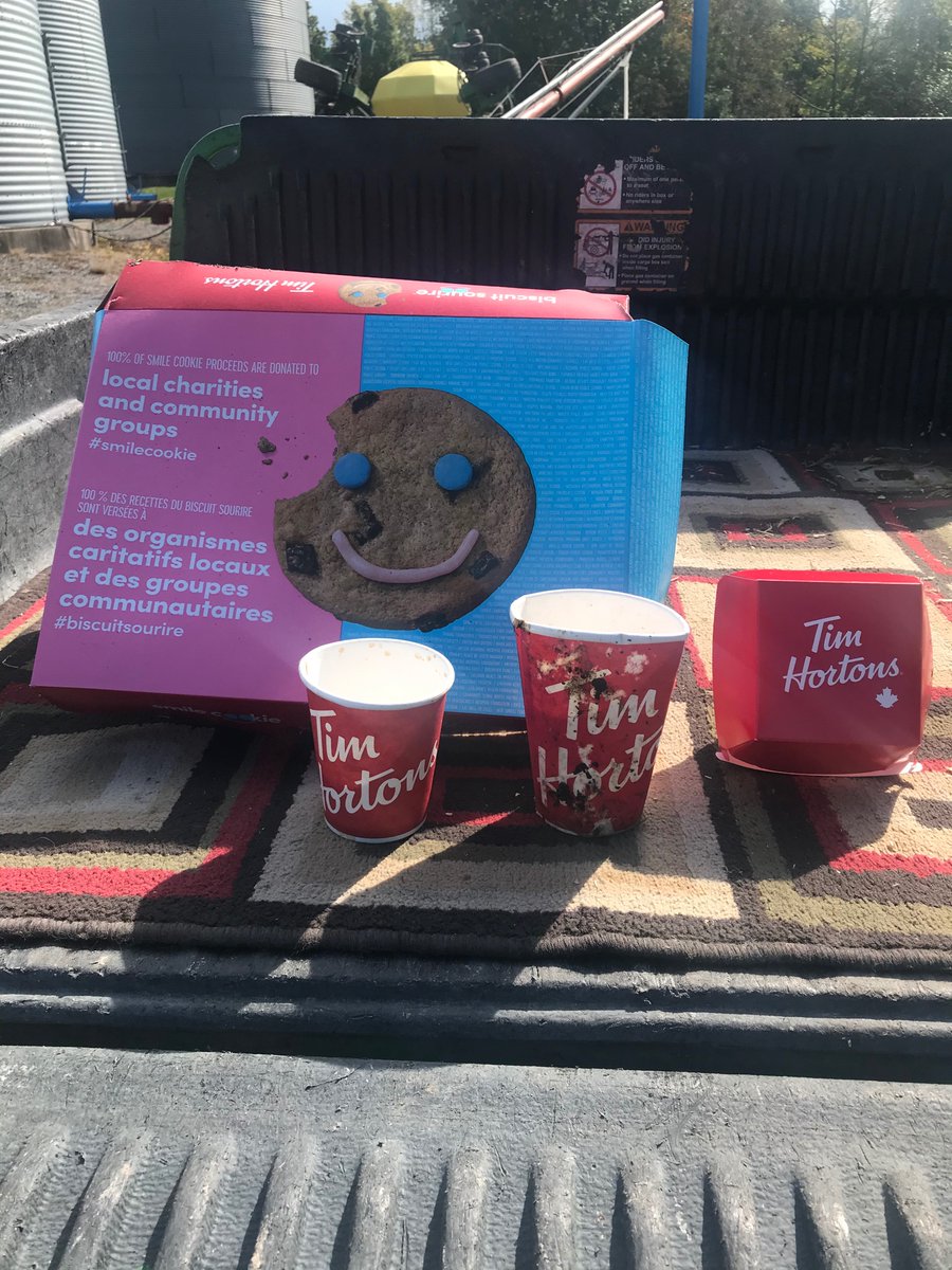 It’s nice of people to buy the Tim Hortons smile cookies which support local charities but do you have to throw the garbage along the road?