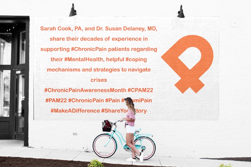 iPainOfficial's tweet photo. Podcast: Sarah Cook, PA, and Dr. Susan Delaney, MD, share their decades of experience in supporting #ChronicPain patients regarding their #MentalHealth, helpful #coping mechanisms & strategies to navigate crises. https://t.co/AHNx9MYBsX #ChronicPainAwarenessMonth #CPAM22 #PAM22 https://t.co/Plxqq8AP9G