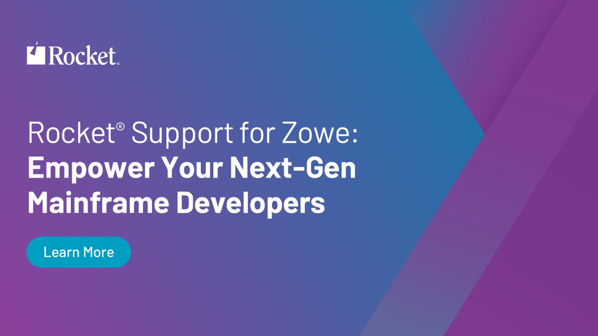 EntTechChannel's tweet image. #sponsored How can you empower next-gen mainframe developers? Download this infographic from @Rocket to learn how Rocket Support for Zowe gives next-gen developers the support they need using modern and secure interfaces. Download now: hubs.ly/Q01nck1P0