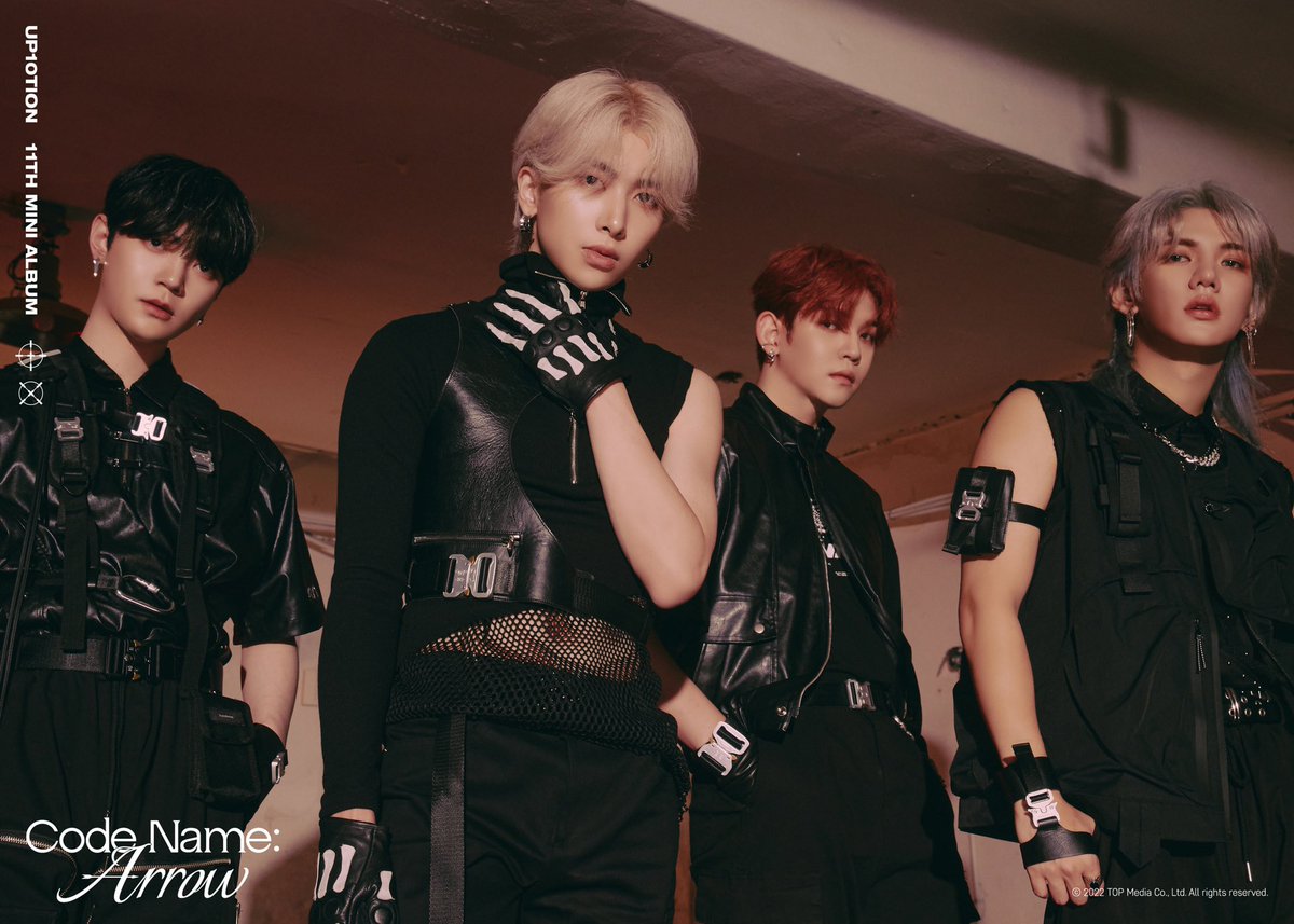 UP10TION 11th MINI ALBUM [Code Name: Arrow]

Concept Photo Ⅰ (Group&amp;Unit)

2022.10.12 RELEASE🏹 

#UP10TION #업텐션 #CodeNameArrow 
#KUHN #KOGYEOL #BITTO #SUNYOUL #GYUJIN #HWANHEE #XIAO