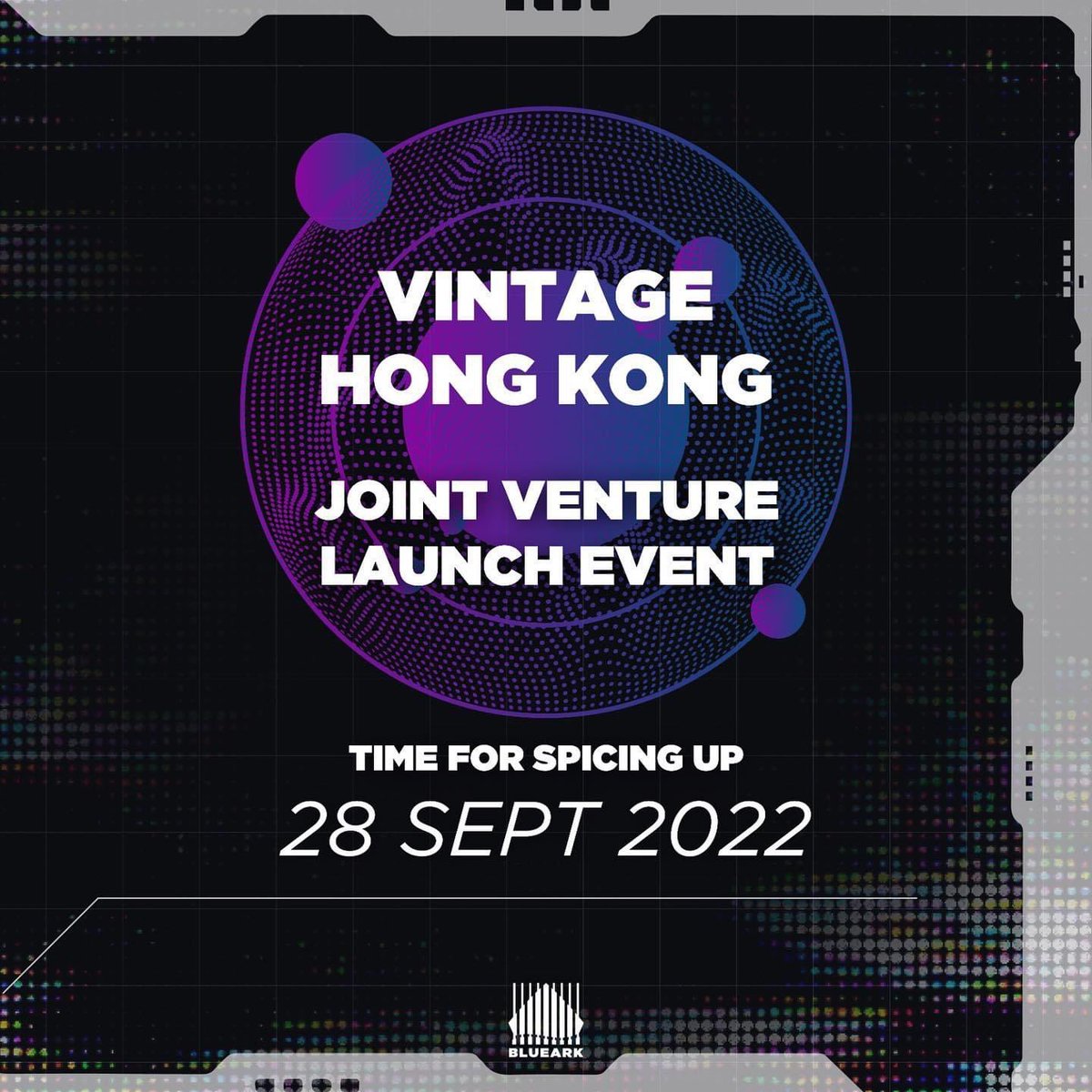 The BIG news on September is not over yet! We will have another big announcement - Vintage Hong Kong on 28th September!
Stay tuned on our Social Media Platforms so you will not miss any latest news of BlueArk!

#blueark #bluearkmetaverse #BRK #NFT #metaverse #event #annoucement