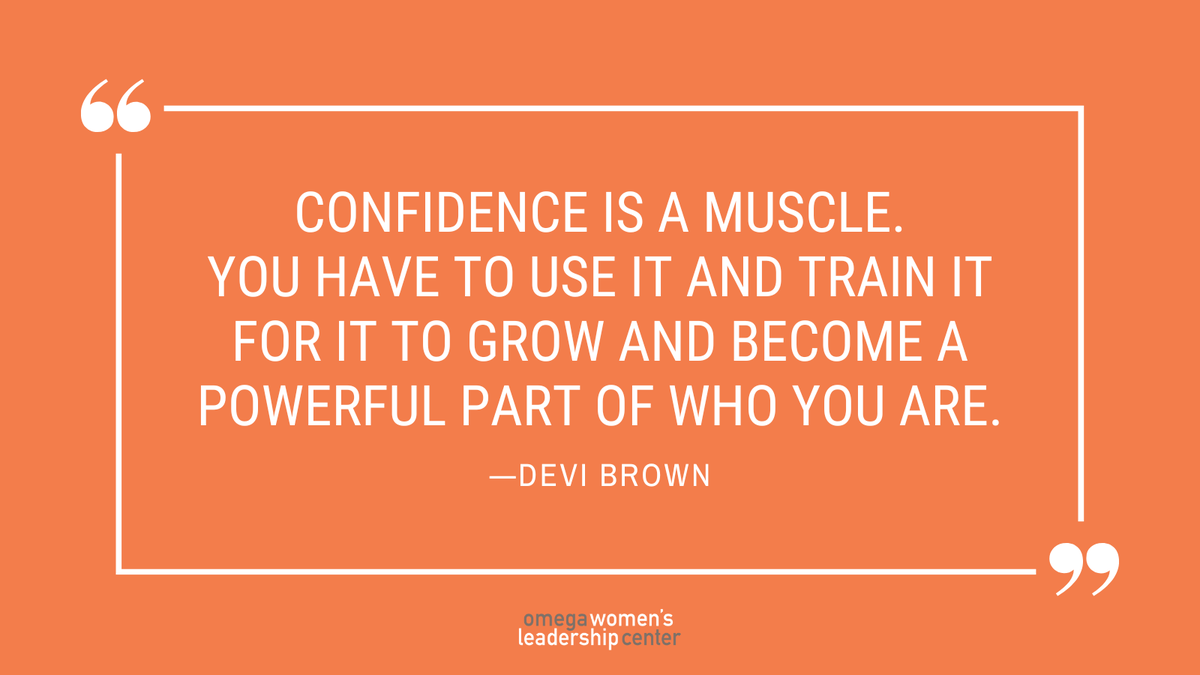 OMEGA_Women's tweet photo. "Confidence is a muscle. You have to use it and train it for it to grow and become a powerful part of who you are." - @DeviBrown 

#DoPowerDifferently https://t.co/EcaRRwXeaY
