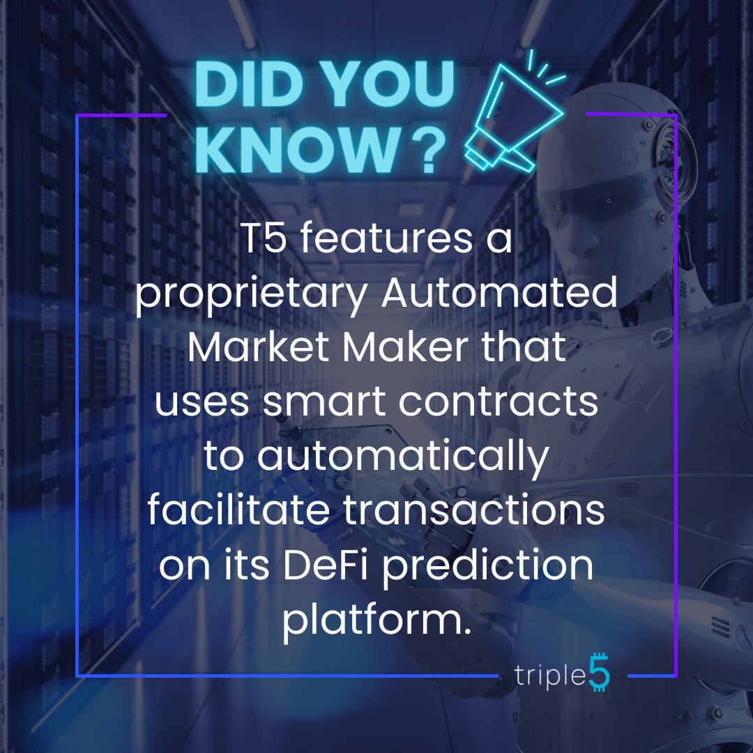 Triple5Token's tweet photo. In Triple5's aim to maintain reliability, transparency and accuracy, we are implementing the most advanced market creation tools and wagering system. #PredictAndWin #PlayToEarn #cryptogames #T5Token #triple5token https://t.co/2oLdnXwmOG