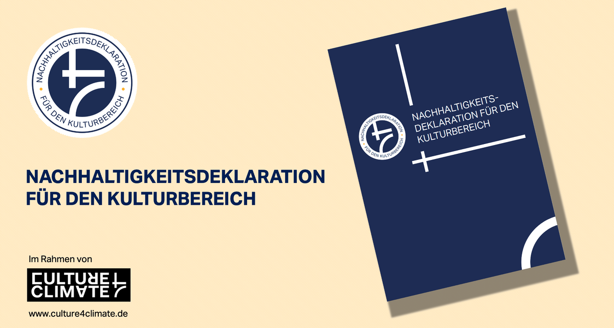"Kulturbereich setzt mit #Deklaration auf #Nachhaltigkeit" //Mit einer Selbstverpflichtung schaffen 42 Organisationen &amp; Akteur:innen aus #Bibliotheken, #Festivals, #Film, #Kunst, #Literatur, #Museen, #Musik, #Soziokultur &amp;#Theater ein Fundament für Ausrichtung an #Nachhaltigkeit