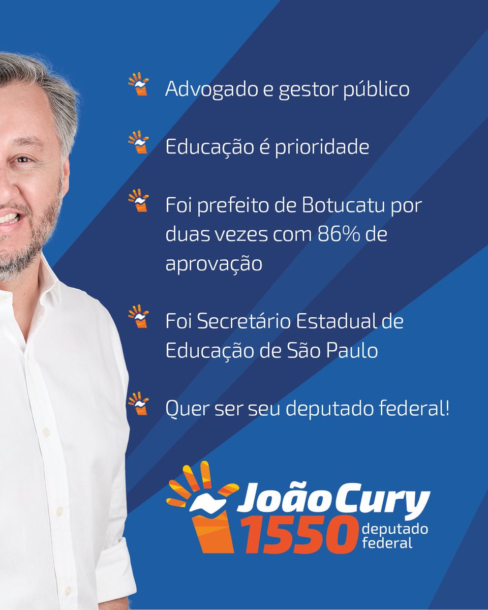 JoaoCurySP's tweet photo. Marque 3 amigos para conhecerem mais sobre mim e minhas propostas.

Estamos chegando na reta final. 
Vote João Cury deputado federal 1️⃣5️⃣5️⃣0️⃣✅

Tamo junto!

#JoãoCury #Avanco #sp #Saopaulo #eleicoes2022 https://t.co/V9Q24lFnTu