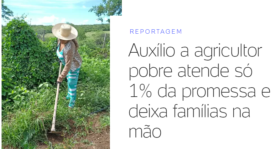 ChoinackiLuci's tweet photo. Bolsonaro lançou Auxílio Inclusão Produtiva Rural para atender 660 mil famílias de pequenos agricultores
Mas Min da Cidadania confirma que apenas 7 mil famílias receberam a ajuda após 9 meses de programa.
É o descaso de Bolsonaro com quem alimenta este país.
#luci13033
#timeluci https://t.co/lTLw3Wlmsx