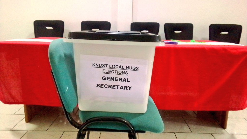 KnustRoad's tweet photo. Local Nugs elections has started already. Electorates have just an hour and a half to cast their votes. 👀👀

#KnustNuGs #Knust https://t.co/Ond3T6qNlr