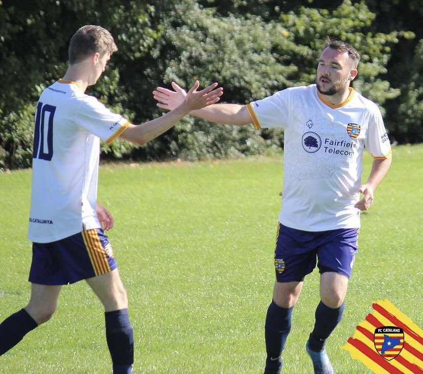 FairfieldTel's tweet photo. Solid win for FC Catalans at the weekend, representing the Fairfield Telecom logo⚽️⚽️⚽️ https://t.co/5dkeae46KN