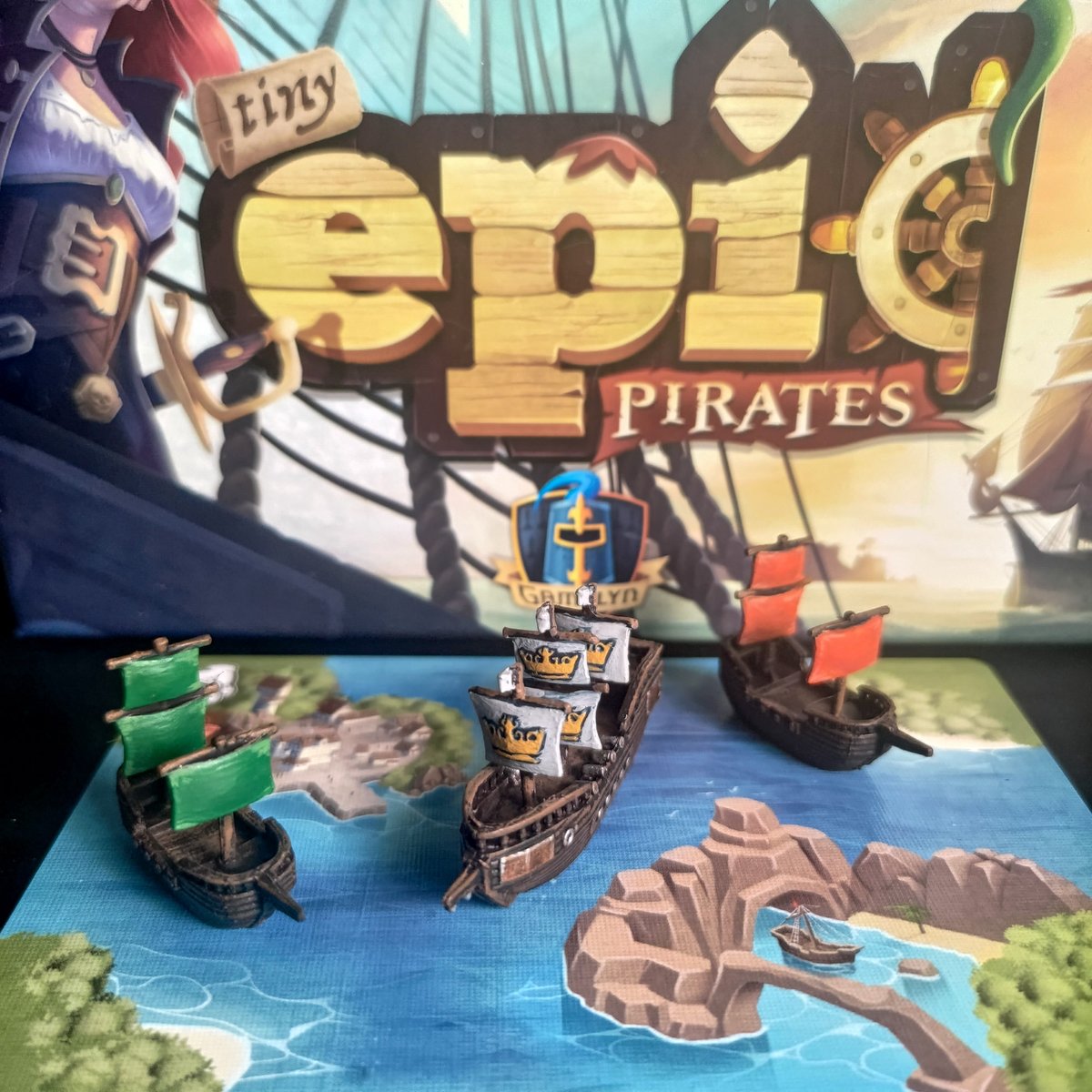CptBenzie's tweet photo. Been a hot minute since I did a #miniaturemonday, so here's #TinyEpicPirates (@Gamelyn_Games) fully painted!

More below!

#miniaturepainting #boardgames #Pirates https://t.co/jYvrkf1TZJ