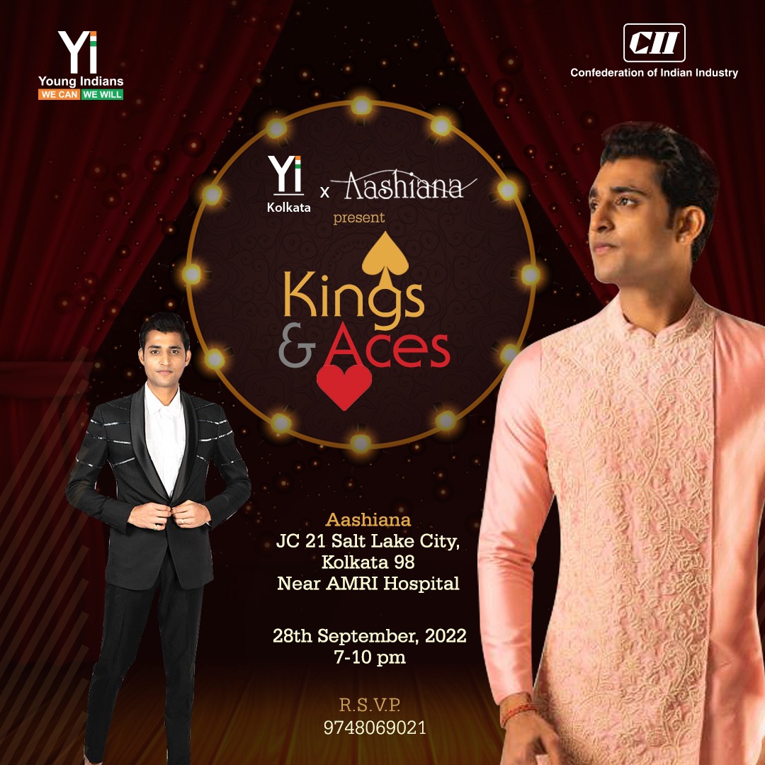 Kings &amp; Aces
Winter Festive 2022 by 
<a href="/AsianaCouture/">Asiana Couture</a>

Launched by Young Indians, Kolkata
<a href="/vaibhavsoni/">Vaibhav Soni</a>
<a href="/GrantThorntonIN/">Grant Thornton Bharat</a>