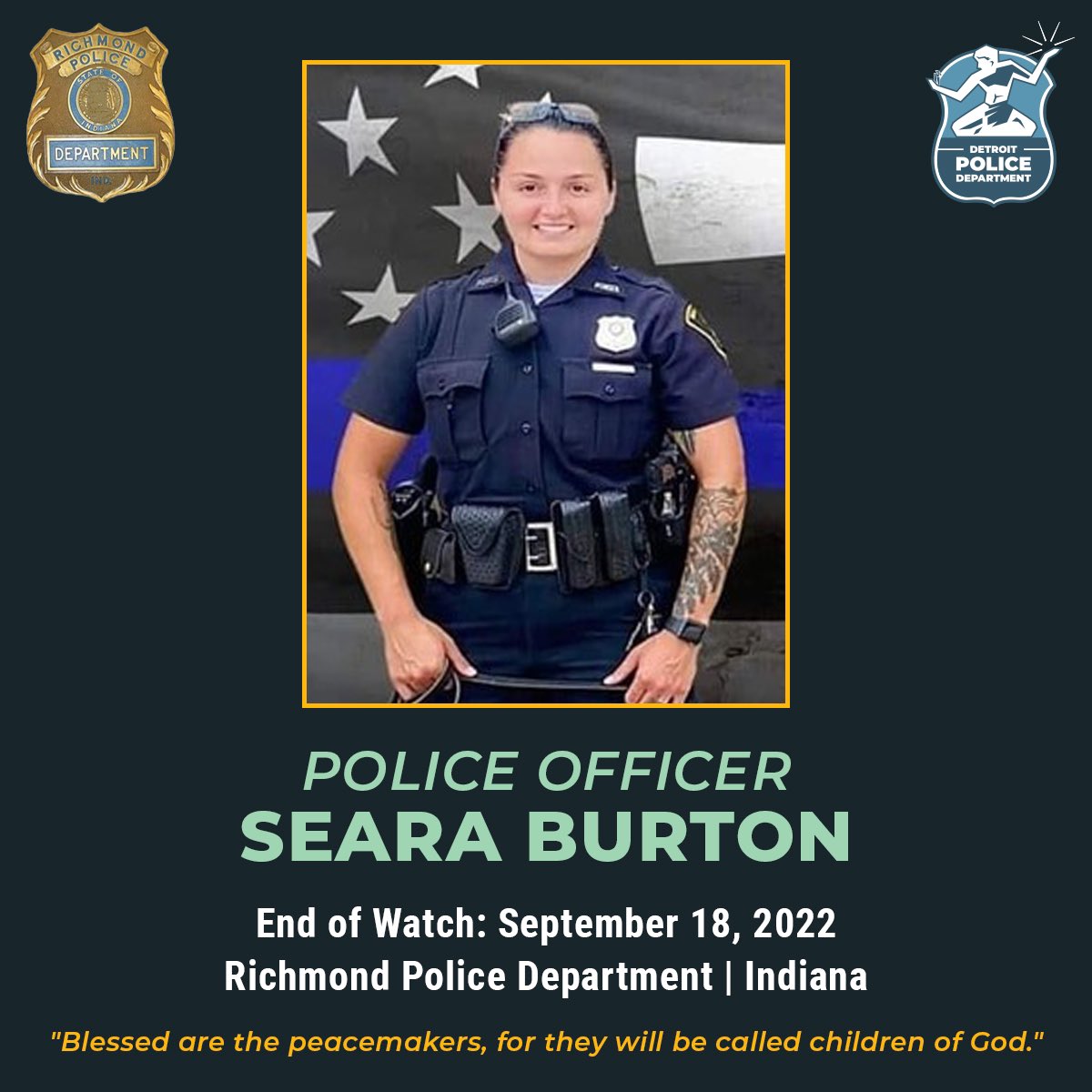 Detroit Police News on Twitter "K9 Police Officer Seara Burton was