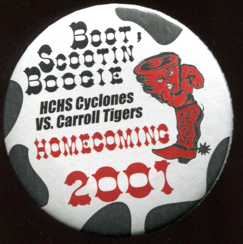 It's Homecoming Week in Harlan! 

To celebrate, we're scootin' back to the 2001 homecoming game. The Harlan Cyclones beat the Carroll Tigers 44-14. The Cyclones went on the finish the 2001 season 10-2 and won a state runner-up trophy.

Good luck this week, Cyclones!