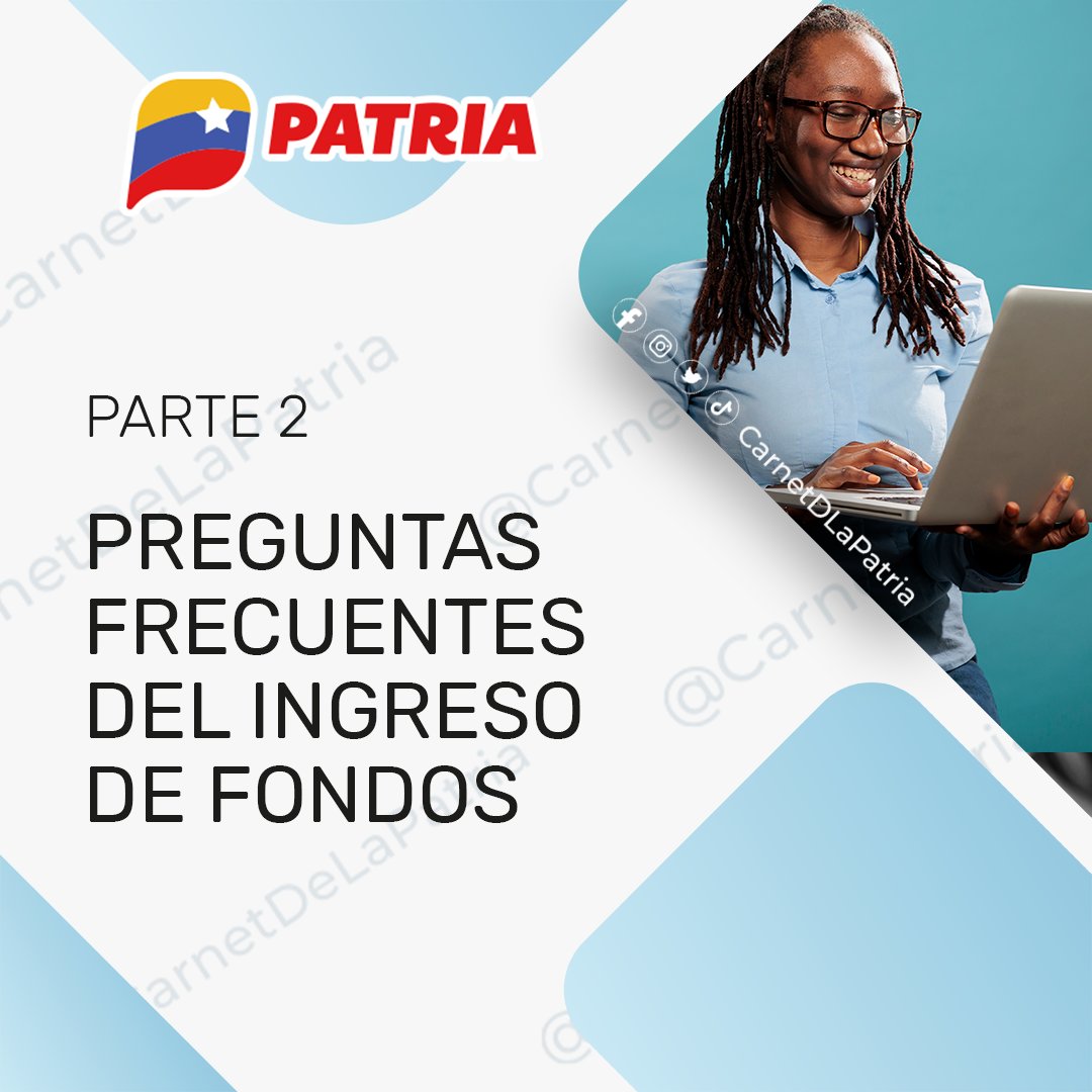 CarnetDLaPatria's tweet photo. #DeInterés El #SistemaPatria ofrece respuestas a tus preguntas más frecuentes, acerca del ingreso de fondos al Monedero de la #PlataformaPatria.   

Más información aquí:
👉https://t.co/A4MrGgJFha

#FronteraDePaz
#NoPodránConVenezuela #26Sep https://t.co/mit4kVC0a9