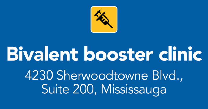 regionofpeel's tweet photo. Looking to get your bivalent COVID-19 booster? Our friends @SwitchHealthCA will be hosting a vaccine clinic this fall.

📍 4230 Sherwoodtowne Blvd, Suite 200, Mississauga
📅 Mon-Fri 8 a.m.- 6 p.m.
📅 Sat &amp; Sun 8 a.m. – 5 p.m.

Book an appointment 👇