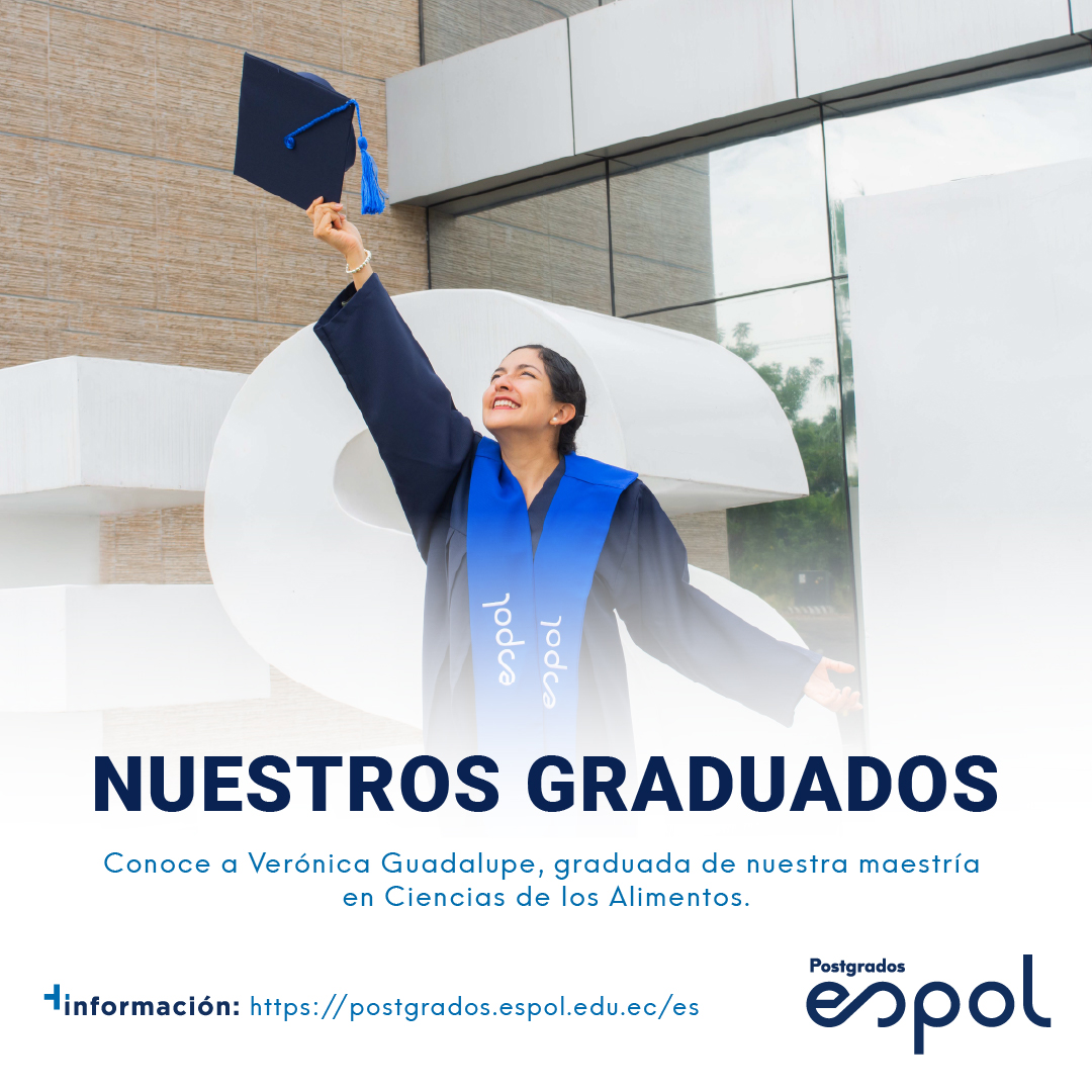 espolfimcp's tweet photo. Conoce a Verónica Guadalupe, Alumni ESPOL de la Maestría en Ciencias de los Alimentos. Ella nos cuenta un poco de lo que fue su experiencia estudiando una maestría en nuestra facultad. #AlumniESPOL #TalentoFIMCP #ADNESPOL https://t.co/aQZVWVVZNw