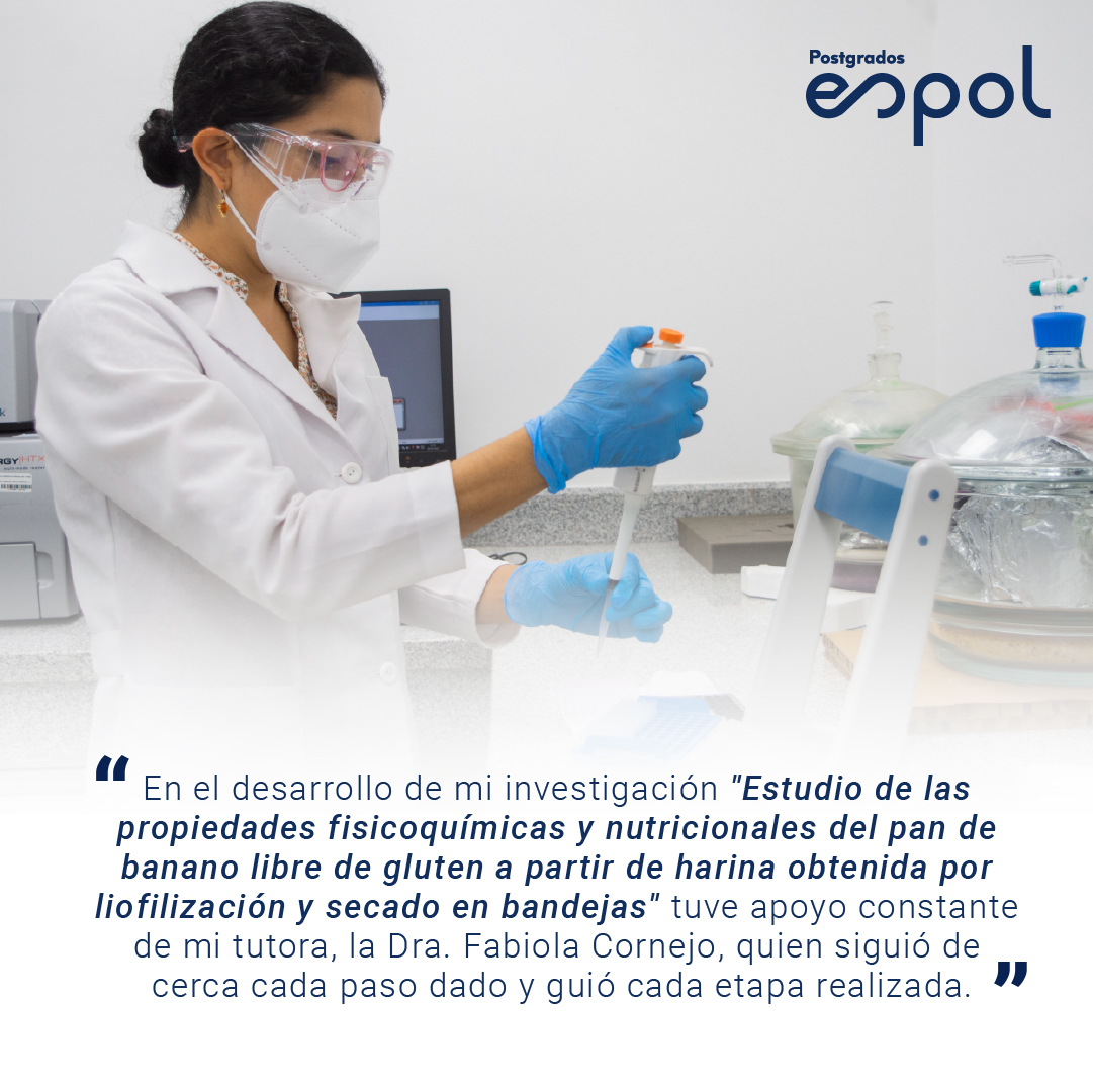 espolfimcp's tweet photo. Conoce a Verónica Guadalupe, Alumni ESPOL de la Maestría en Ciencias de los Alimentos. Ella nos cuenta un poco de lo que fue su experiencia estudiando una maestría en nuestra facultad. #AlumniESPOL #TalentoFIMCP #ADNESPOL https://t.co/aQZVWVVZNw