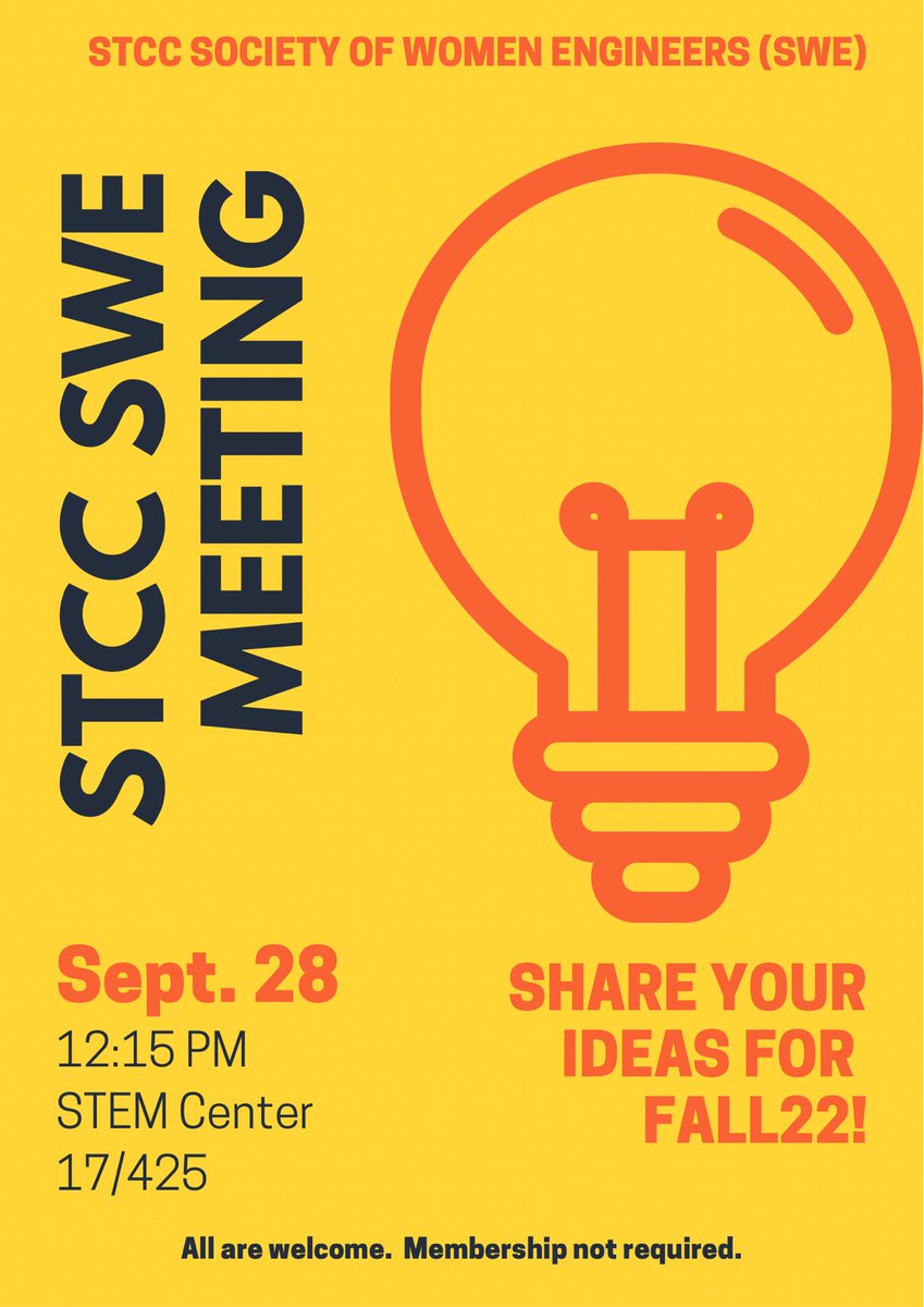 👇👇👇 Be there!  #communitycollege #womeninengineering #womeninengineeringtechnologies #womeninSTEM #LETSDOTHIS