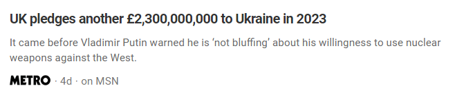 AnthonyCDavison's tweet photo. @BoonDoc84 They'll likely blame #Russia42/#Russia48 - but we'll still send 2.3bn in 20*23* 👊 https://t.co/atufrOe18s