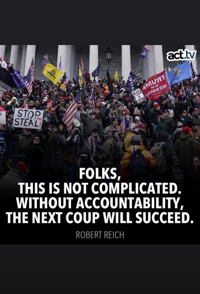 BillResistance2's tweet photo. @girlsreallyrule #VoteBlueToSaveDemocracy
The @TheJusticeDept has to indict trump and his co-conspirators for thier attempts to overthrow the Constitution and our democracy.
Before it is too late to save our democracy.
#NoUnityWithOutAccountability https://t.co/QvqwtDQpvW