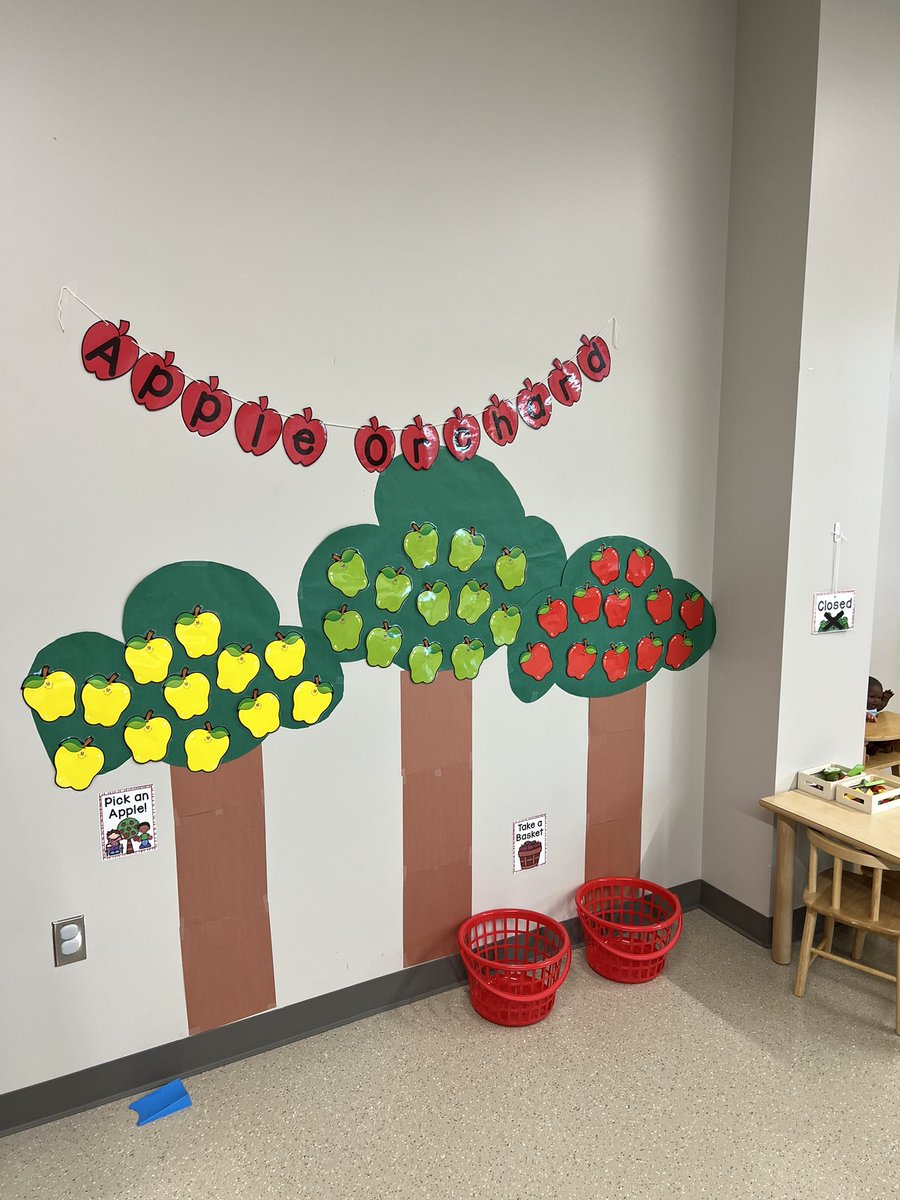 MrsWhite_PreK's tweet photo. Our Apple Orchard officially opened for business today!! 🍎🍏 @HumbleISD_PREK @HumbleISD_ACE #prek4play #prekexplorers https://t.co/MFqjzlC79C