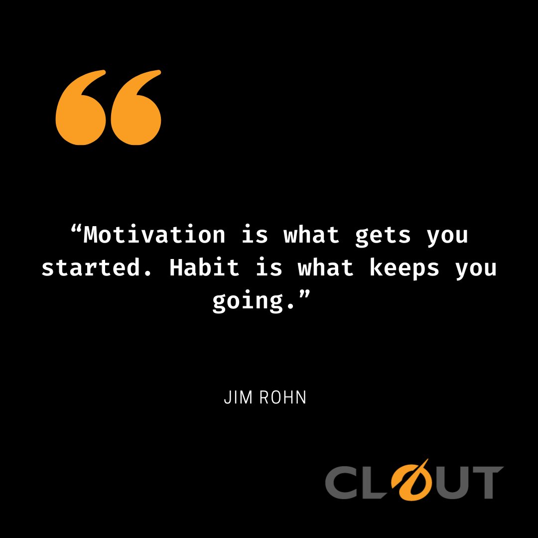 Habits are repeated actions- make them count. #motivationMonday #wisdom #showsomeclout