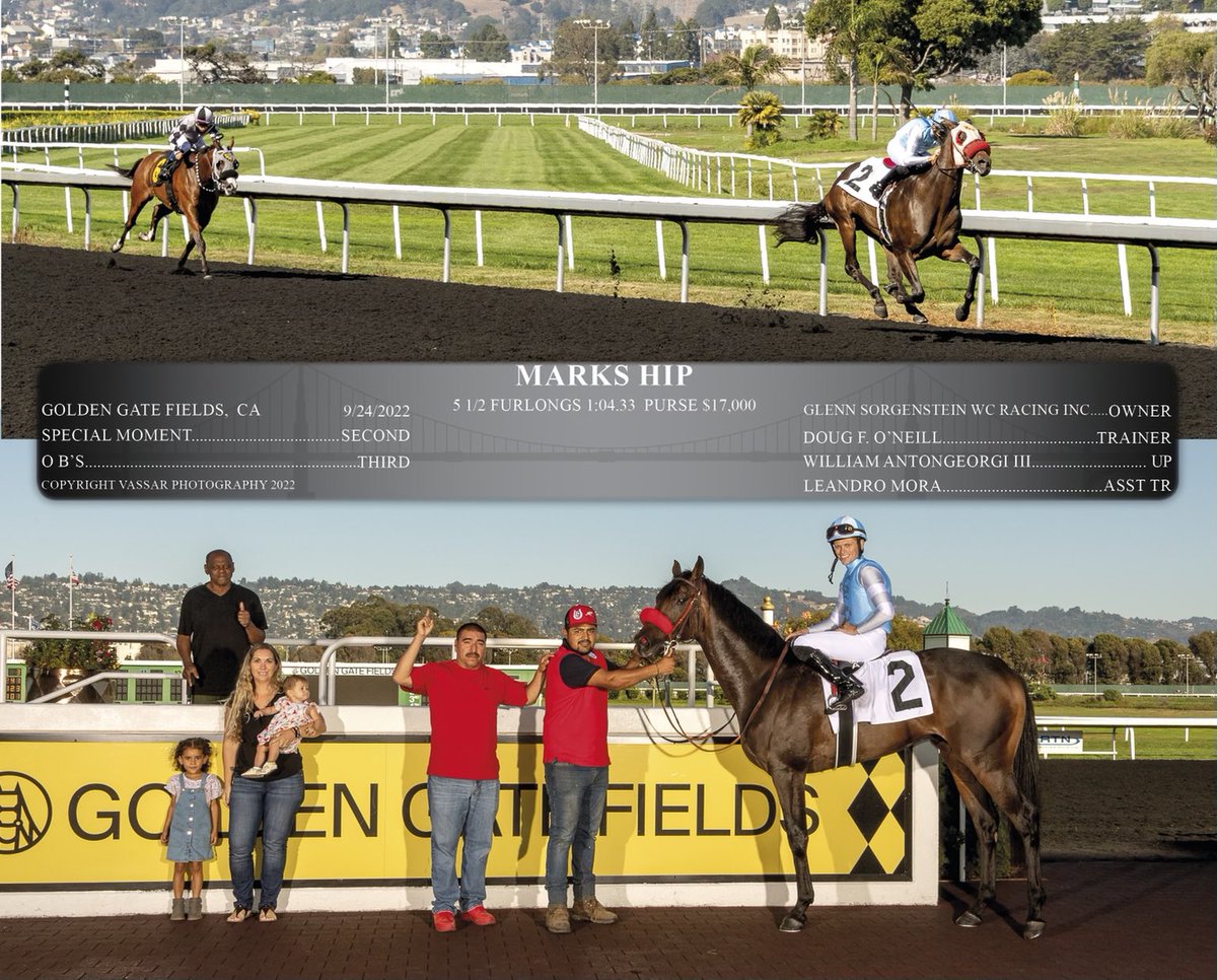 Great to get a win with another Goldie.. Marks Hip with ⁦<a href="/Jockeybant/">William Antongeorgi III</a>⁩ up