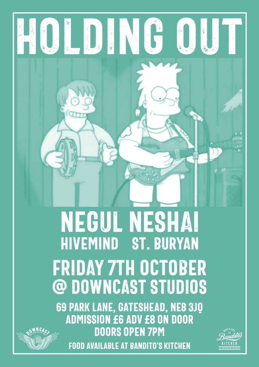 Shares in Holding Out Industries reach their peak as we unveil our third announcement of the evening! First and only headline show this year, it's gonna be a belta 

ticketsource.co.uk/downcast-studi…