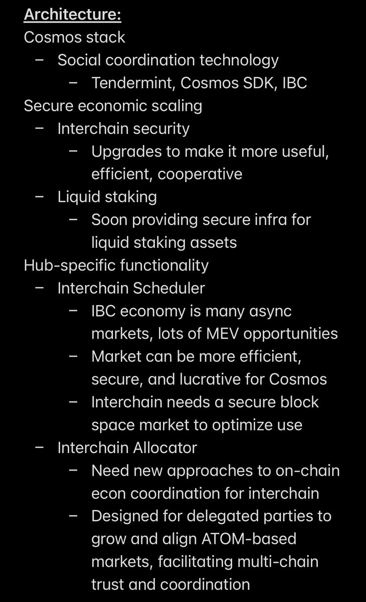 internbrah's tweet image. Intern notes on Cosmos’ new 27 page whitepaper 

TL;DR 
- Secure economic scaling ⛓
- $ATOM as reserve currency 🏦
- New economic engine 📈

Definitely worth a read! 

(1/2)