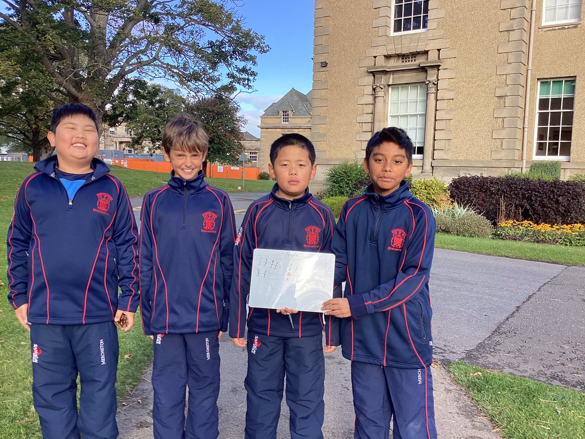 MerchiJuniors's tweet photo. Outdoor learning at its best today #mathslesson #MathsWeekScotland #mathsweek @MerchiAcademic https://t.co/rM3YPcVtkG