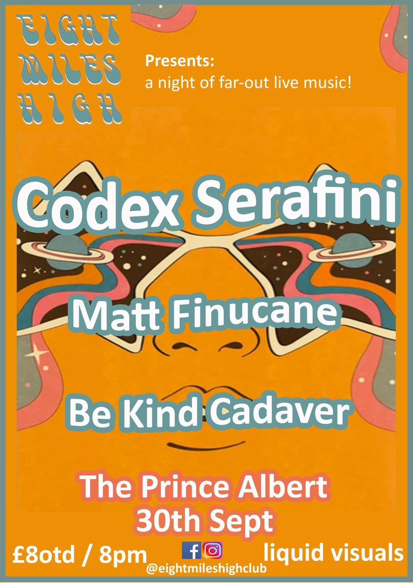 BeKindCadaver's tweet photo. Last minute gig announcement 📢
We’re delighted to be playing this show at the Prince Albert in Brighton on Friday.. with two other wonderful acts and a liquid light show! 👽
#livemusicbrighton #brightonbands #psychedelicpunk #liquidlightshow https://t.co/9um7gc52VT