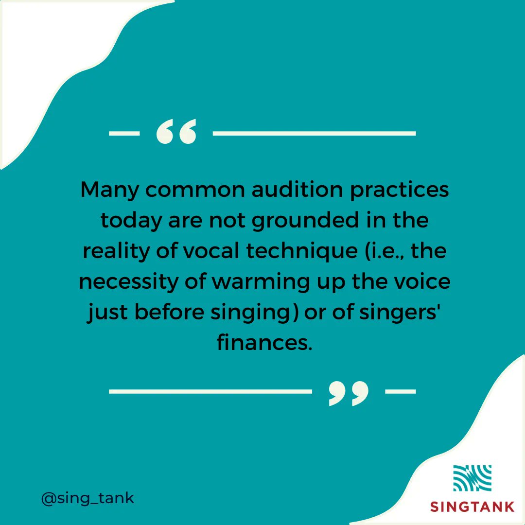 _SING_TANK_'s tweet photo. One rigorous case study found singers having to expend hundreds or even thousands of dollars per audition. This is neither fair or sustainable, and leads to the rapid exclusion of artists at all levels of the career. 

@operavho @operaamerica https://t.co/bNSD7tf3Rq