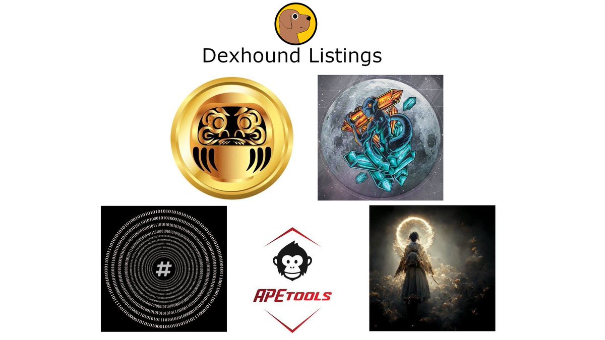 dexhoundcom's tweet photo. Dexhound has listed:
$DARUMA https://t.co/etC5gv4toi
$DEGEM https://t.co/o1MrZzQDQ8
#ASH https://t.co/kLhOtwMqeJ
$APET https://t.co/YkCH28TN2s
$HIKARI https://t.co/zQ4pjcwlpC
Become a $HOUND holder and list your favorite tokens at https://t.co/aESH8kJ1S4! https://t.co/lk44XnmbZ9