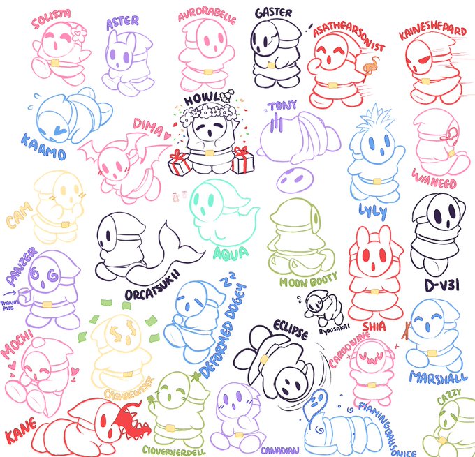 Also drew chat as shy for one of my subathon goals :D!! 