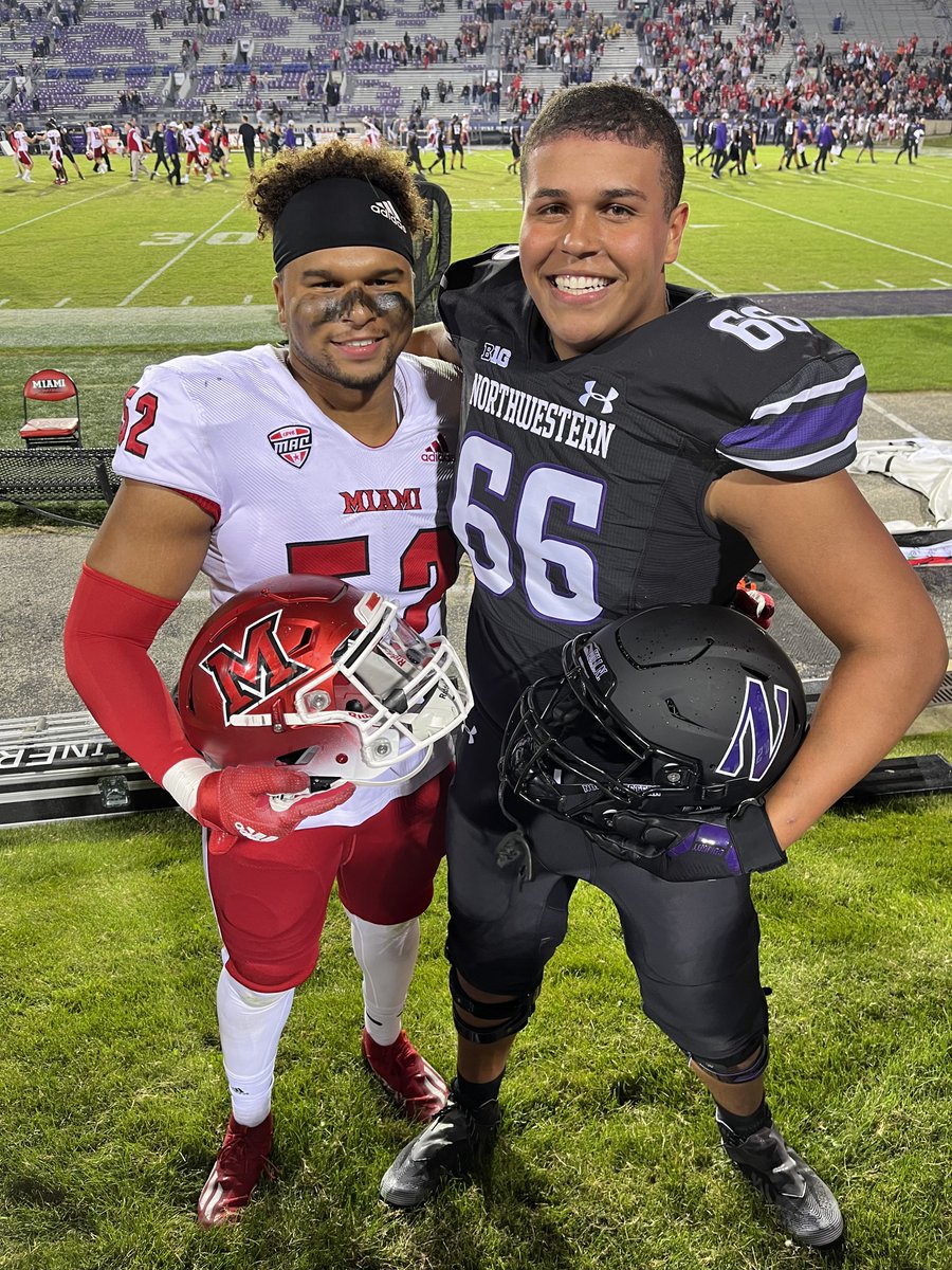 vhstigers's tweet image. A couple of former Tigers battled it out on the Gridiron this weekend as Northwestern and Miami of Ohio Played. Those Tigers are Nasir Washington and Braeden Edwards.  @CoachSwensVTFB #rolltigers - good luck men.